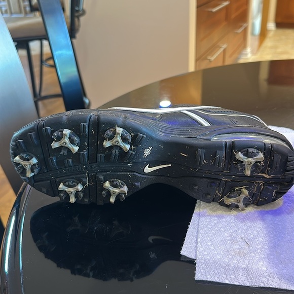 Golf shoes Nike Men's Black Athletic Golf Shoes size10 pre-owned - Picture 3 of 9